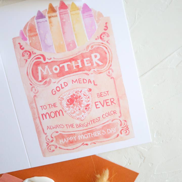 Stephanie Tara Stationery – wholesale Morsdagskort – Ljusaste färg Mors dag hälsningskort2