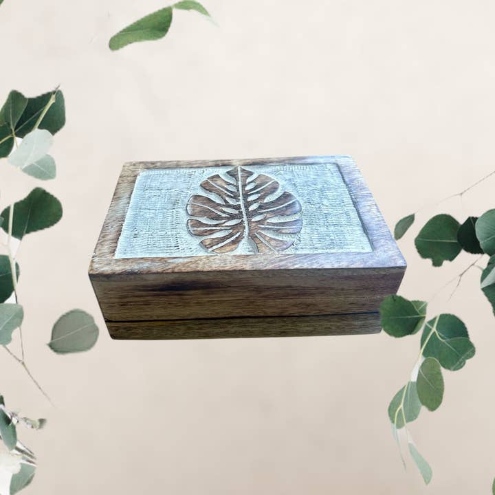 Boîte à Feuilles - Blanchi pour la vente par Hopes Unlimited