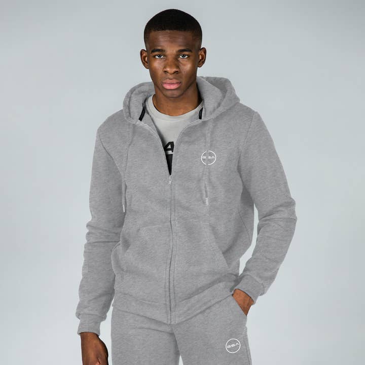 Moletom masculino com zíper SuperCotton® da GSA por atacado de GSA