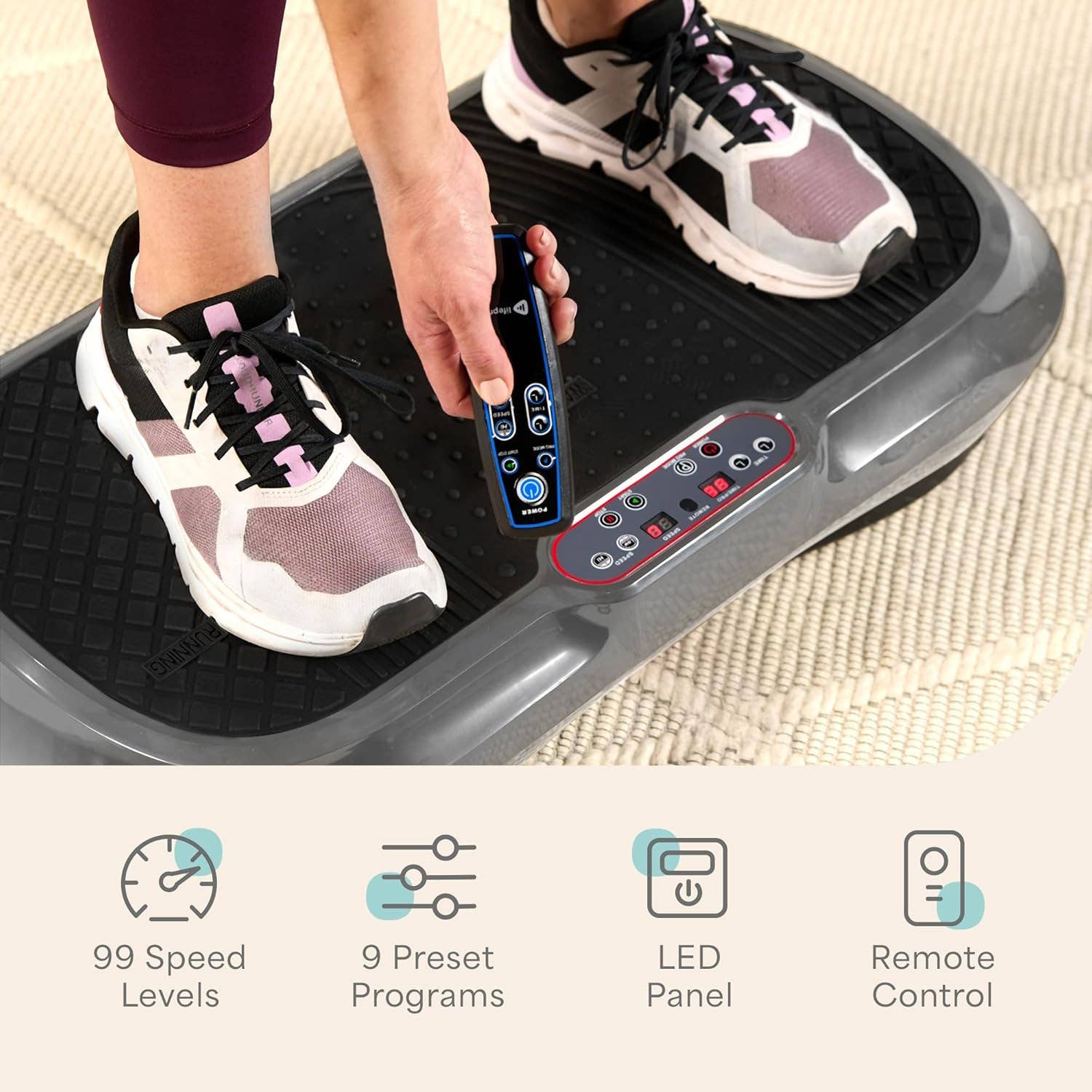 LifePro - Wholesale Fitness Equipment - Lifepro Waver Vibration Plate – Full-Body Exercise Machine21