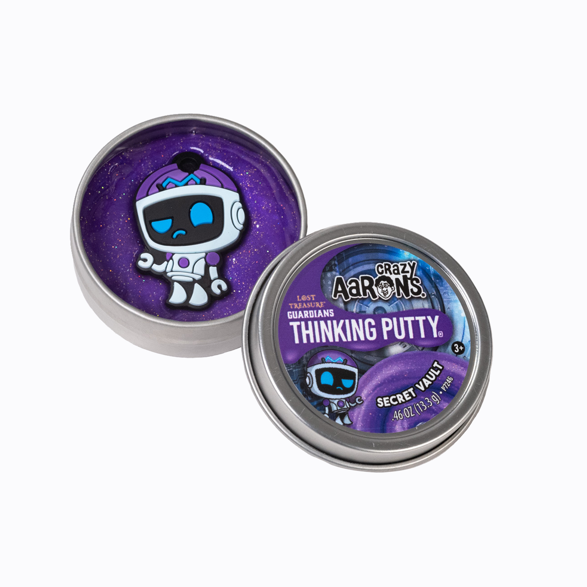Crazy Aaron's - Wholesale Putty/Slime - Kids - Lost Treasure Guardians 60 Count 2" Tin Asst.4