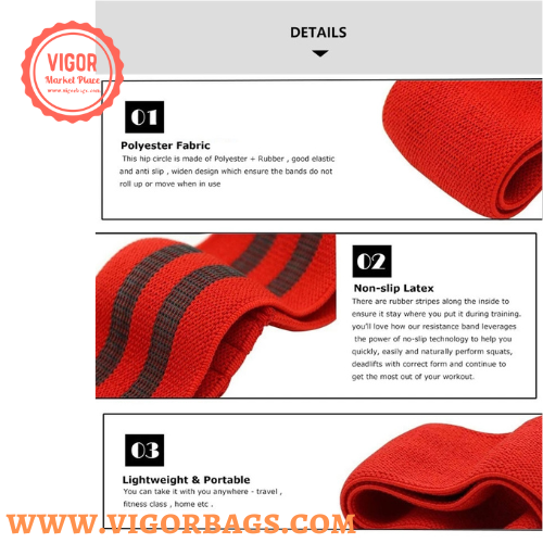 VIGOR - Wholesale Fitness Equipment - Flat fitness resistance loop band for multi purpose6