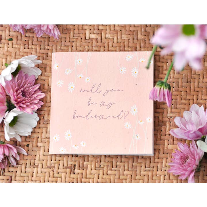 Will You Be My Bridesmaid Plantable Wenskaart voor wholesale door Nurturing Nature Cards