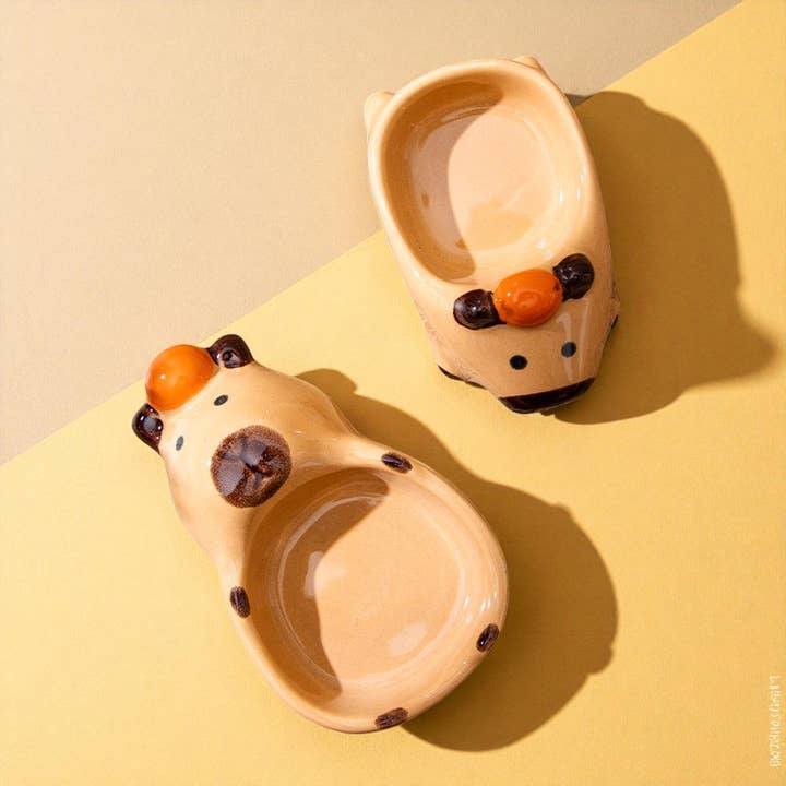 Capybara Ceramic Dipping Dish | Cute Animal Plate for wholesale by Homerely (We Cover All Import Duties)