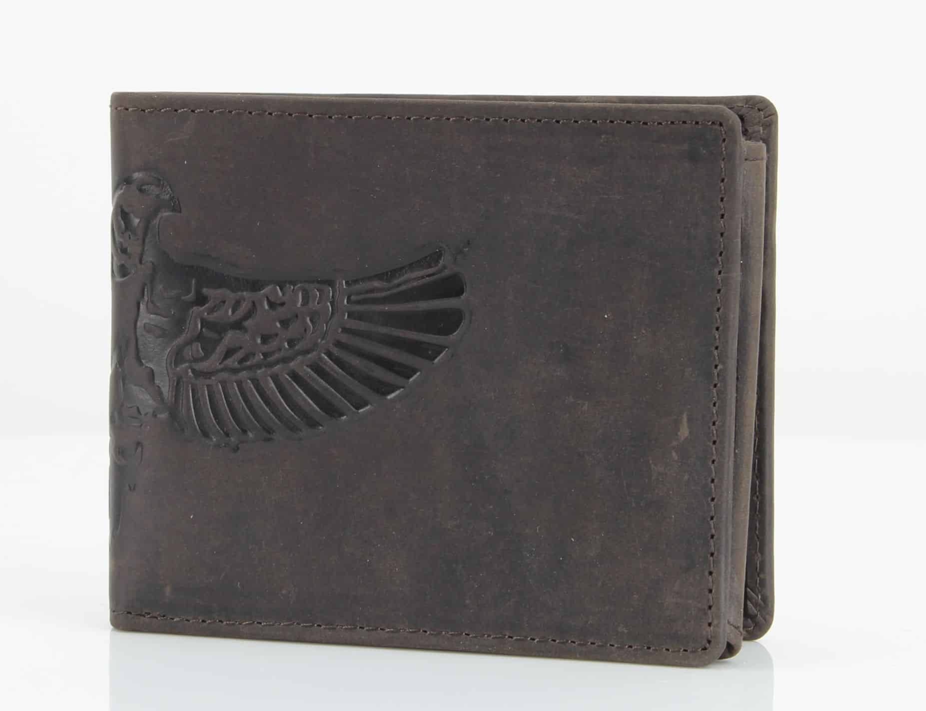 Leather Impressions Inc - Wholesale Wallet - Men's - American Bison Bird Embossed Leather Mens Bi Fold Wallet13