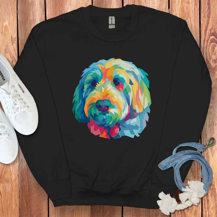 Colorful Doodle Sweatshirt for wholesale by Puppy Jo