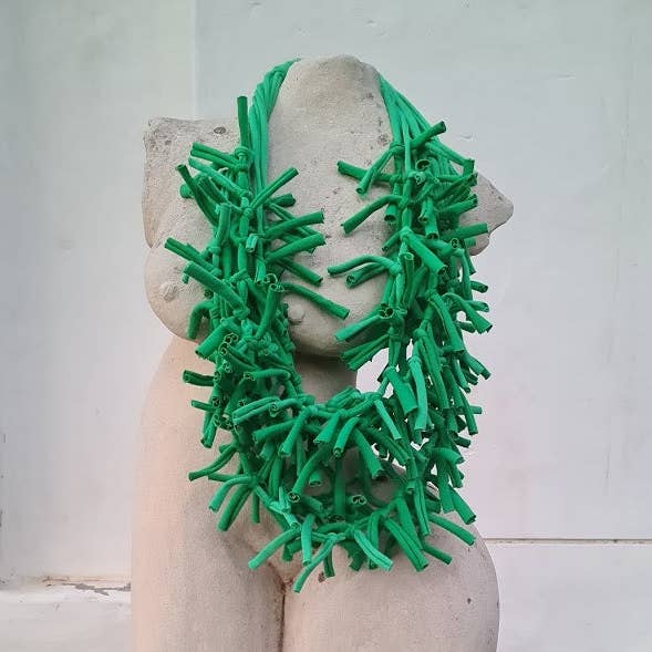 Anannasa Lifestyle - Wholesale Woven necklace - THE LUJO NECKLACE - GREEN0