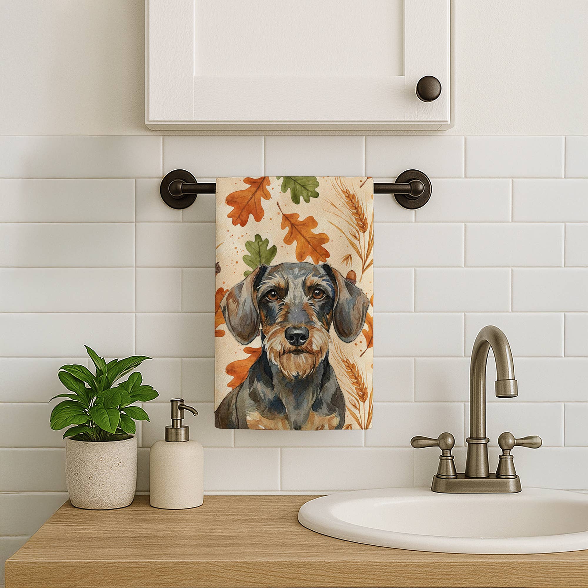 Caroline's Treasures - Wholesale Hand Towel - Wirehaired Wild Boar Dachshund Heirloom Fall Towel WDK78030