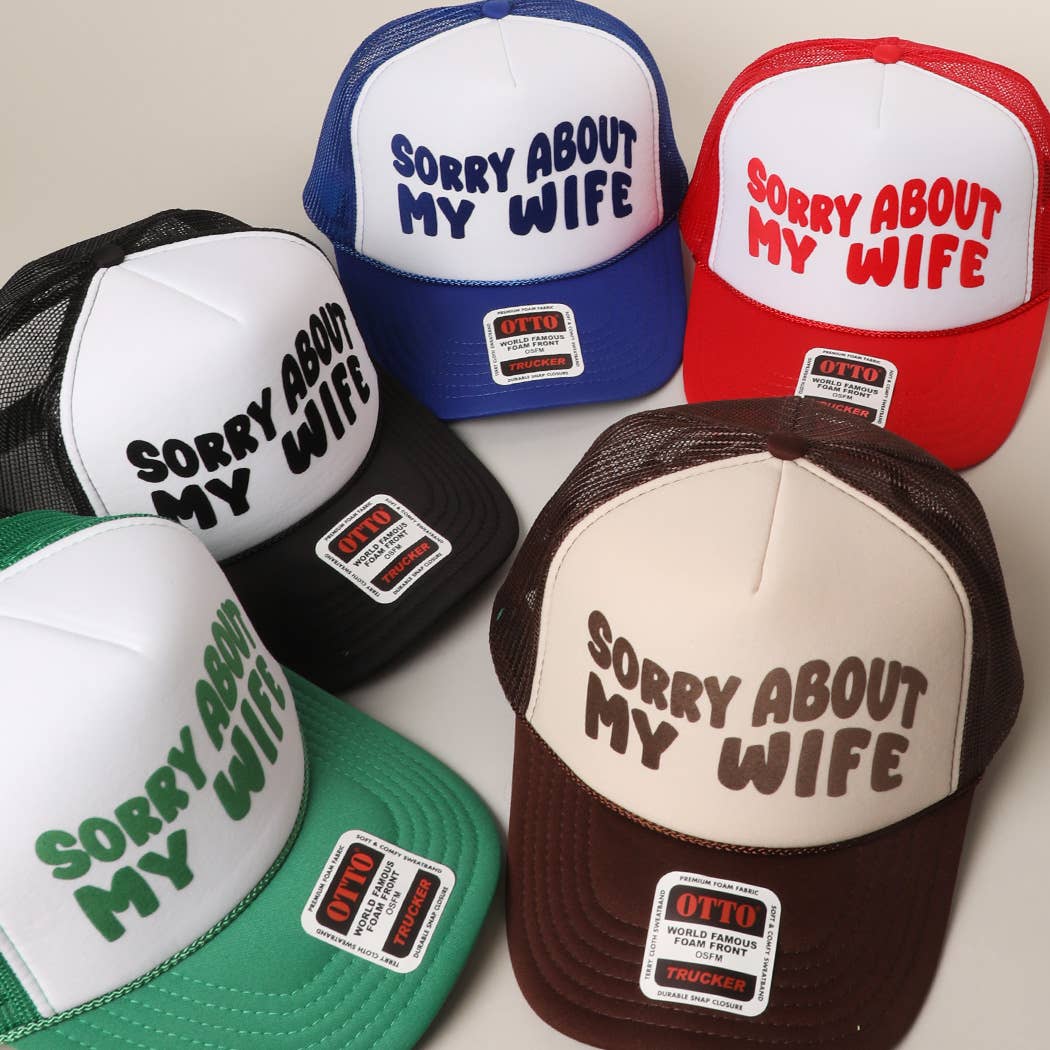 Fashion City – wholesale Truckerkeps – Unisex – Förlåt för min fru&man meshkeps56