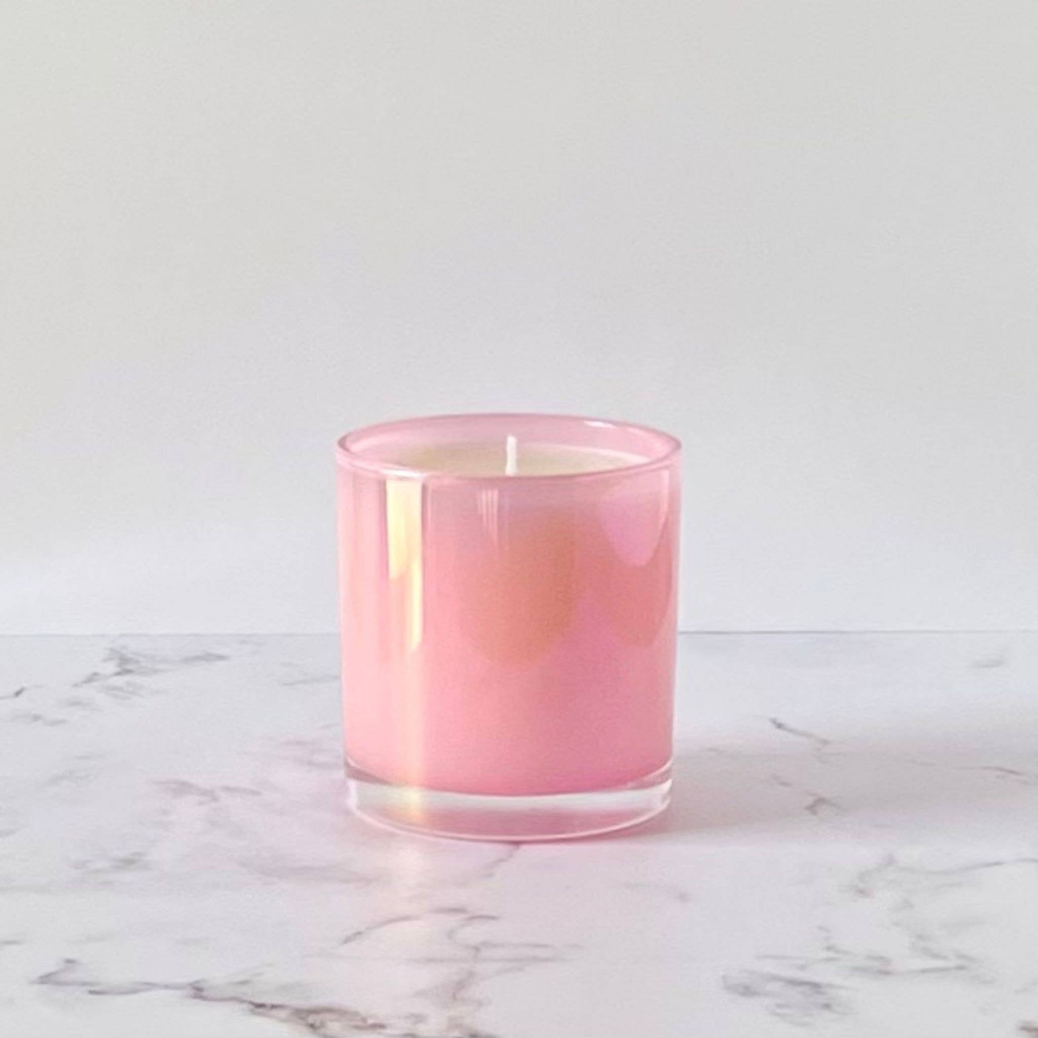 Velavida - Wholesale Jar/Filled Candle - Pink Iridescent Private Label Candles0