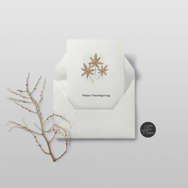 Thanksgiving fall leaves for wholesale by Bits of paper design co