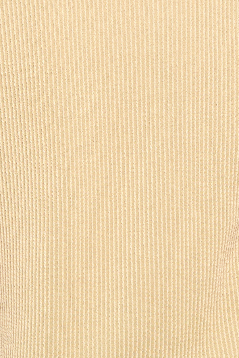 Tres Bien, Inc – Engroshandel Strikket top - Dame – RUND HALS 1/2 ÆRME RIBBET TOP5