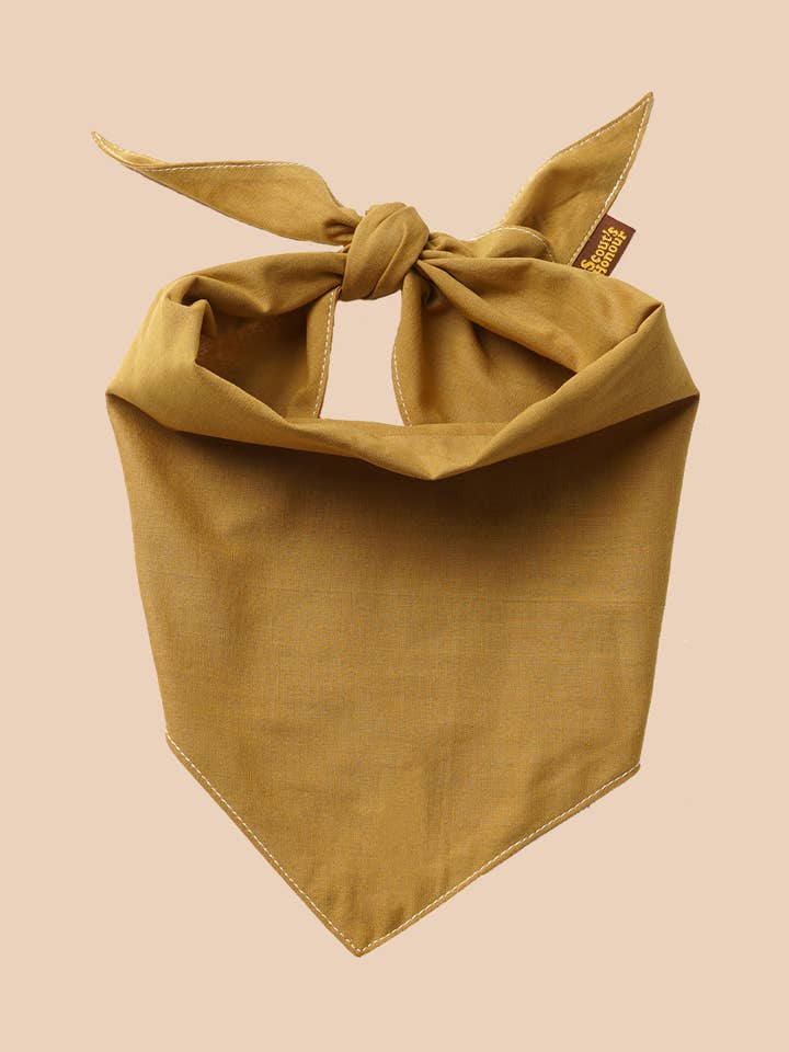Mustard Scout Bandana for dogs for wholesale by Scout's Honour Pty Ltd