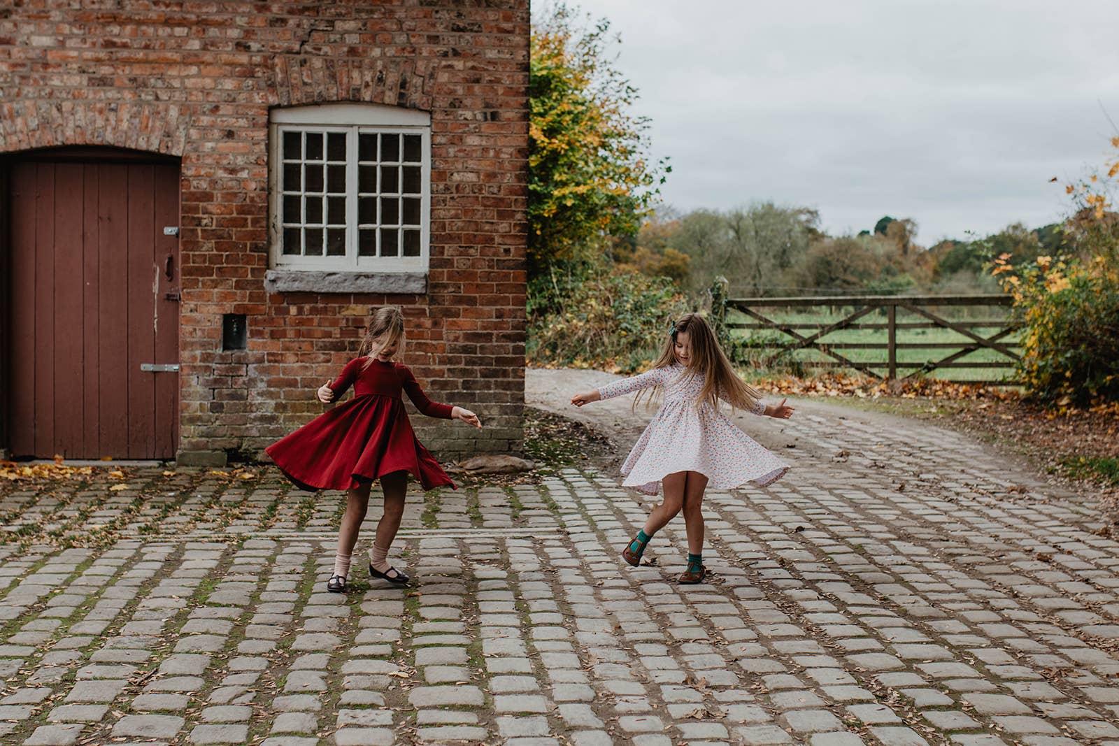 Floras – wholesale Dress – Kids – Twirl Dress - Mulberry5