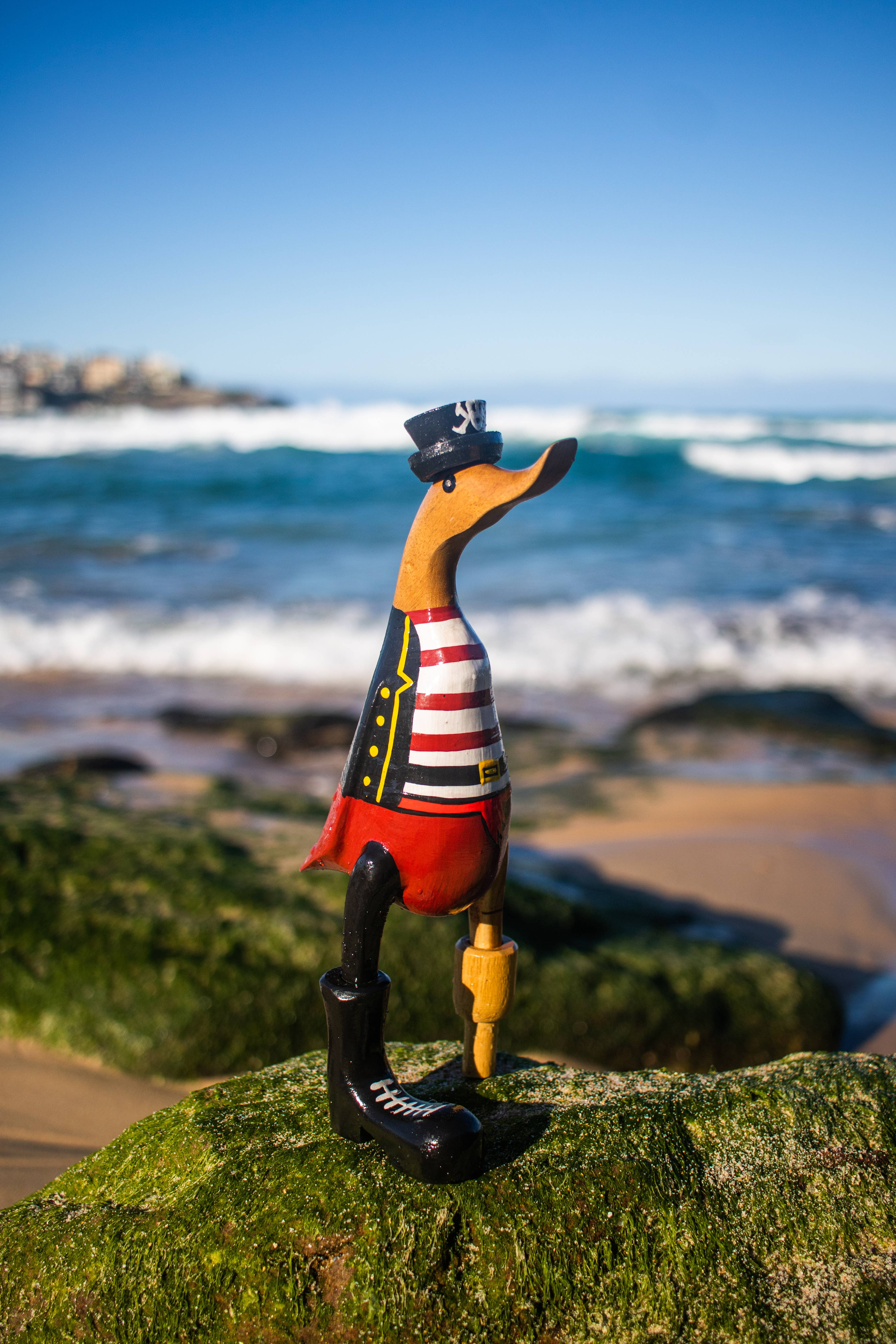 woodbubblebali - Vente Figurine décorative - Running duck pirate0