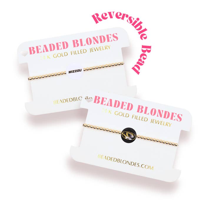 Mizzou/Tigers Logo Armband für den Großhandel von Beaded Blondes