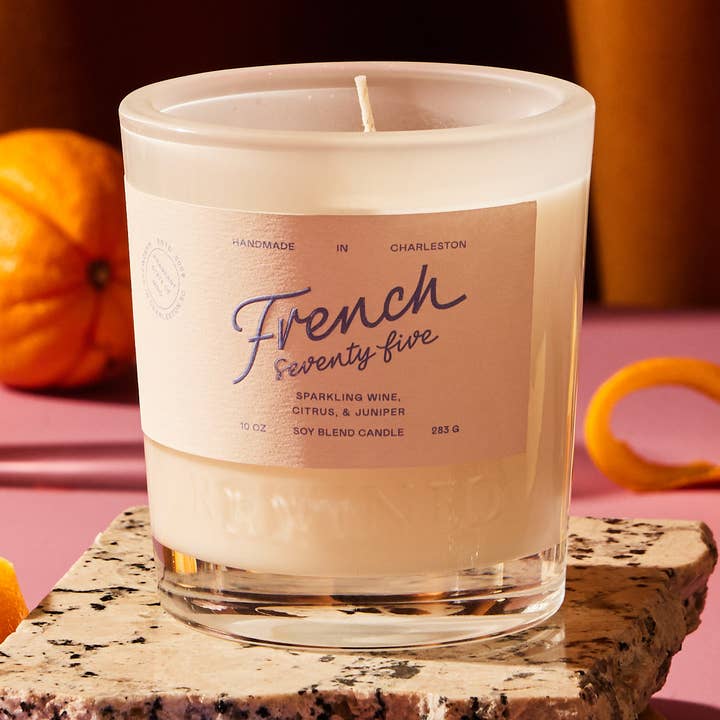 Rewined - Wholesale Jar/Filled Candle - Rewined French 75 Candle 6 oz0