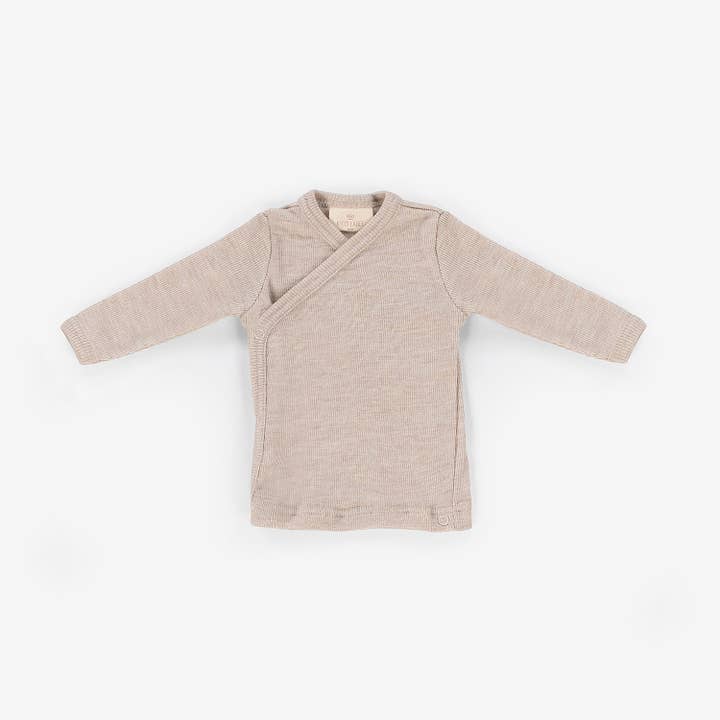 Baby overslag shirt – Merinowol voor wholesale door Kico Label