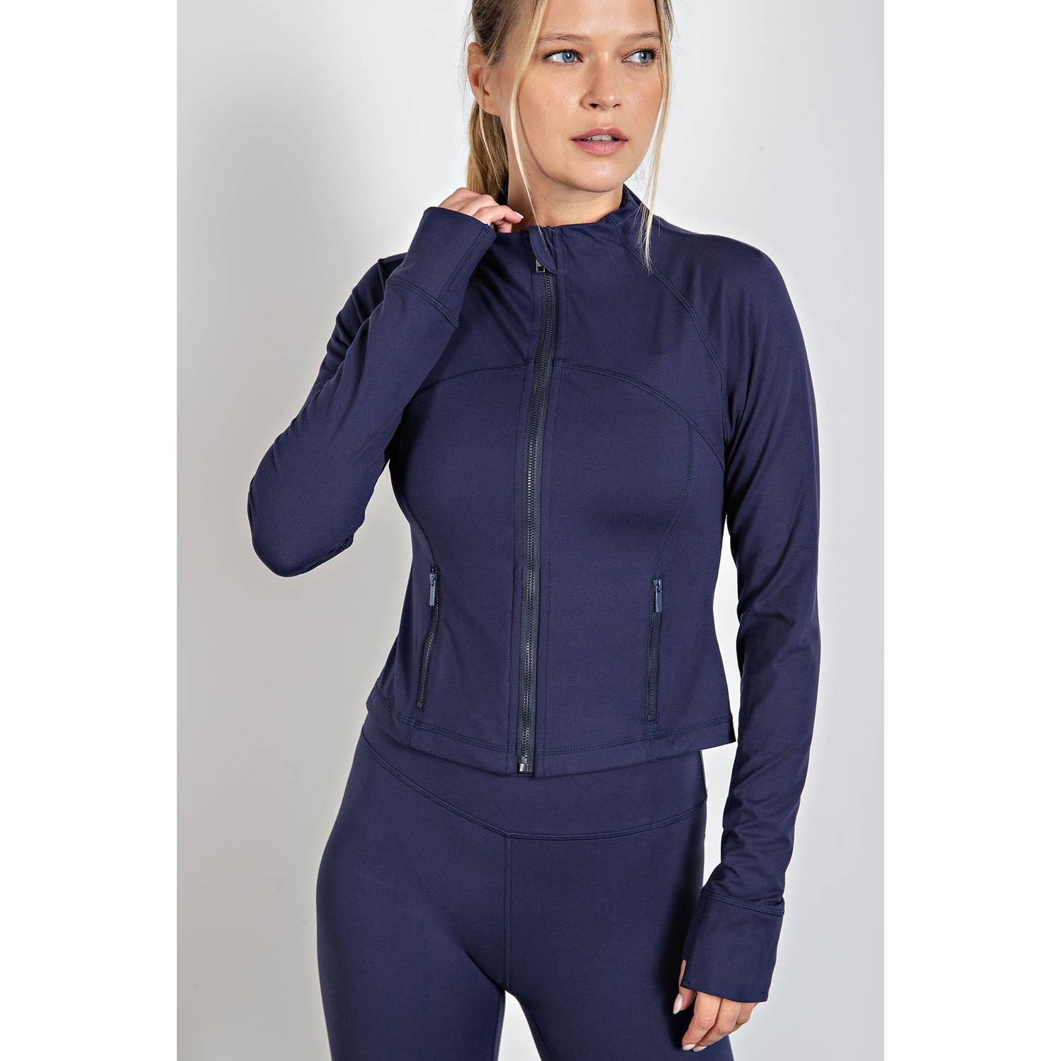 Rae Mode - Wholesale Athletic Jacket - Women's - BUTTER LONG SLEEVE CROP DEFINE JACKET47