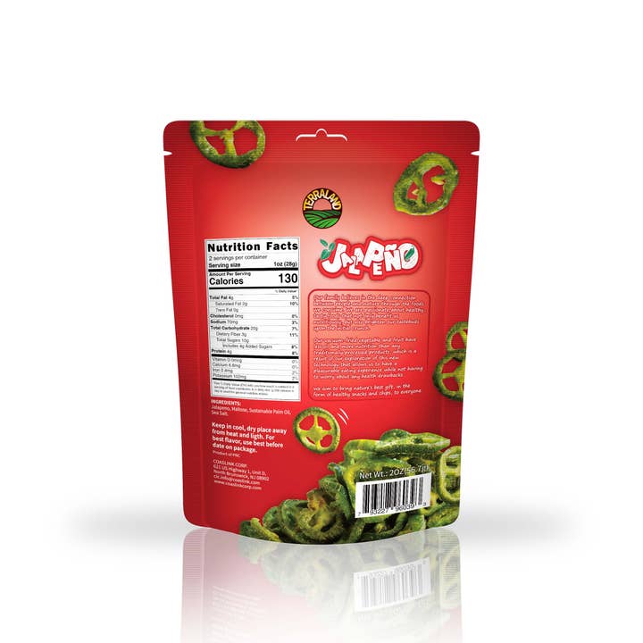 TerraLand - Vendita all'ingrosso Patatine - Terraland Jalapeno (sale marino) 8*2 oz (56,7 g)