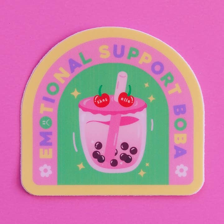 Sheselle - Wholesale Sticker - Emotional Support Boba Sticker0