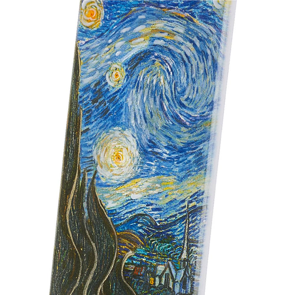 Flatyz Candles - Wholesale Novelty Candle - Hand-Painted 6" Flat Candle – Van Gogh’s Starry Night2