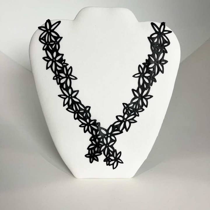 Daisy Bicycle Tube Necklace for wholesale by Kaden & Kai