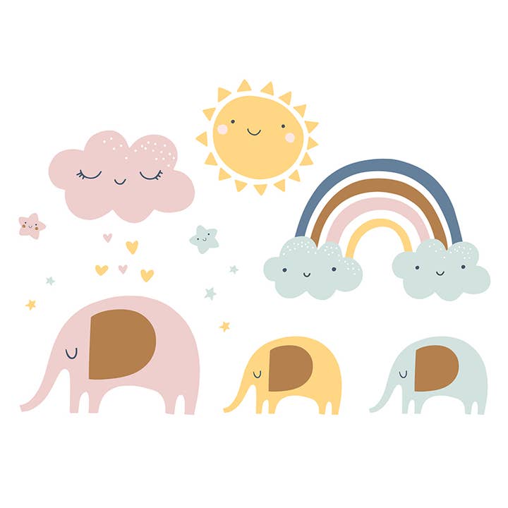 Muurstickers voor de familiedag voor kinderen voor wholesale door Pinted