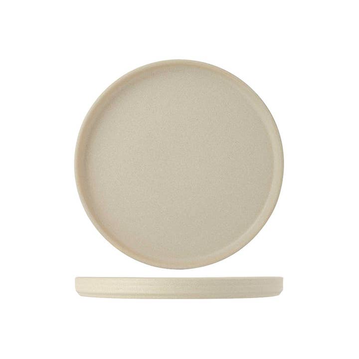 Solid Color Straight Side Ceramic Plate, 6.5" for wholesale by Tuxton Home