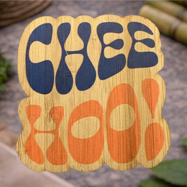 Chee Hoo Eco-Friendly Bamboo Sticker for wholesale by Bamboo Wood Stickers