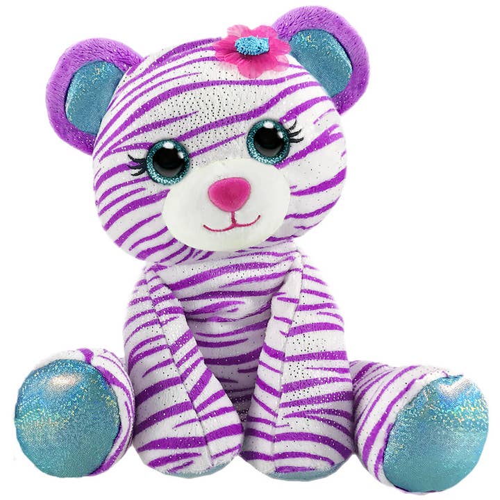 First & Main - Vente Peluche – enfant et bébé - Tigre blanc Fanta Zoo de 7 pouces