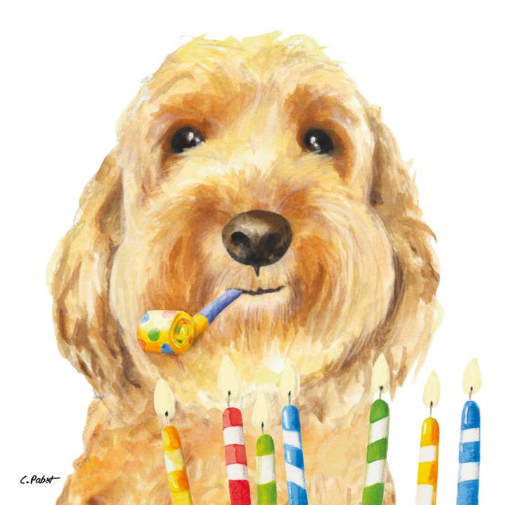 Happy Birthday Dog Napkin 33x33 for wholesale by ppd Paperproducts Design GmbH