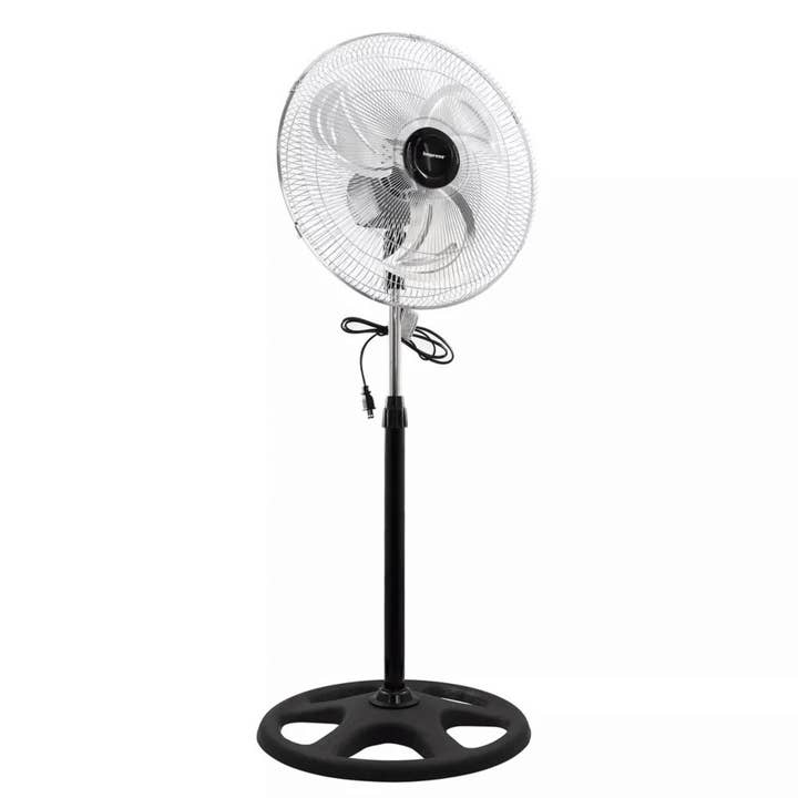 Impress 18-Inch 2-in-1 Chrome Hi-Speed Oscillating Fan for wholesale by JupiterGear Home
