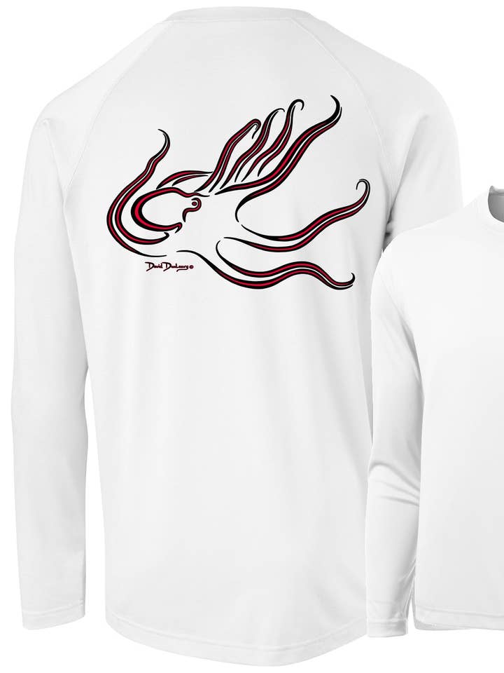 Maglia a Maniche Lunghe da Uomo Performance Octopus Deco per la vendita all'ingrosso da parte di David Dunleavy