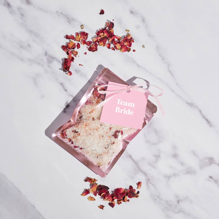 Team Bride Mini Bath Soak Pouch for wholesale by Team Hen