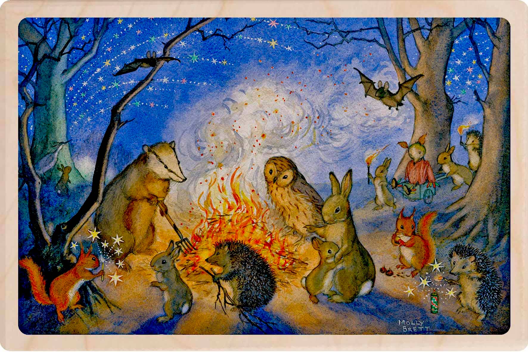 THE WOODEN POSTCARD COMPANY - Wholesale Postcard - Bonfire - Eco-friendly cards & magnets0