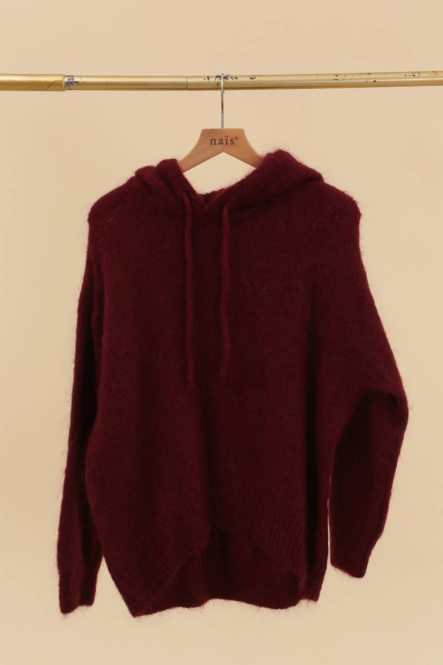NAÏS PARIS - Wholesale Hoodie - Women's - MOHAIR AND WOOL HOODY-STYLE SWEATER12