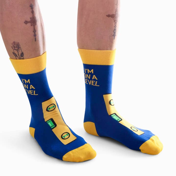 Happy Bits Socks – wholesale Socks – Unisex – I'm On a Level Bamboo Socks3