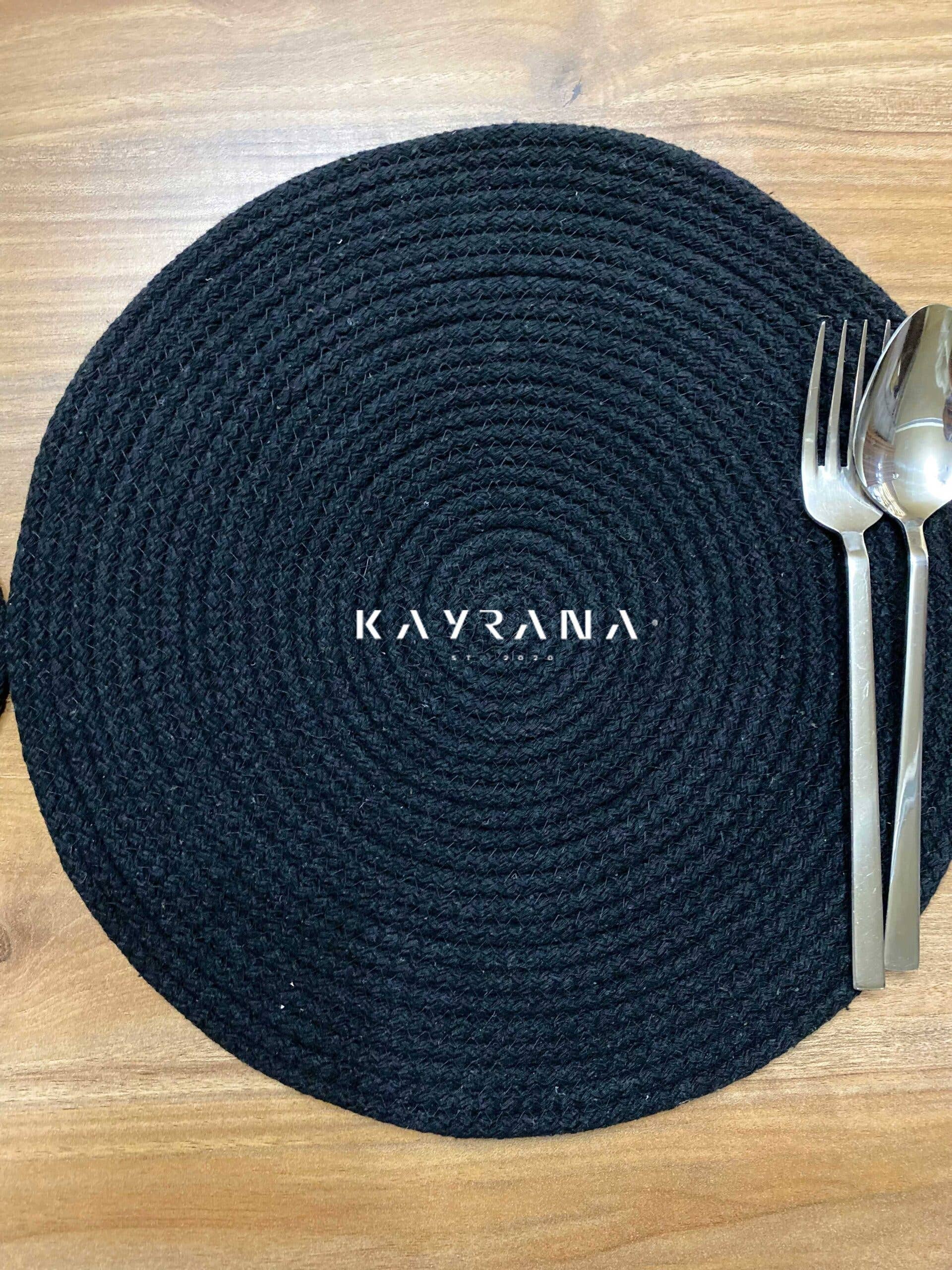 Kayrana - Vente Sets de table - Sets de table et dessous de verre en corde tressée, style bohème6