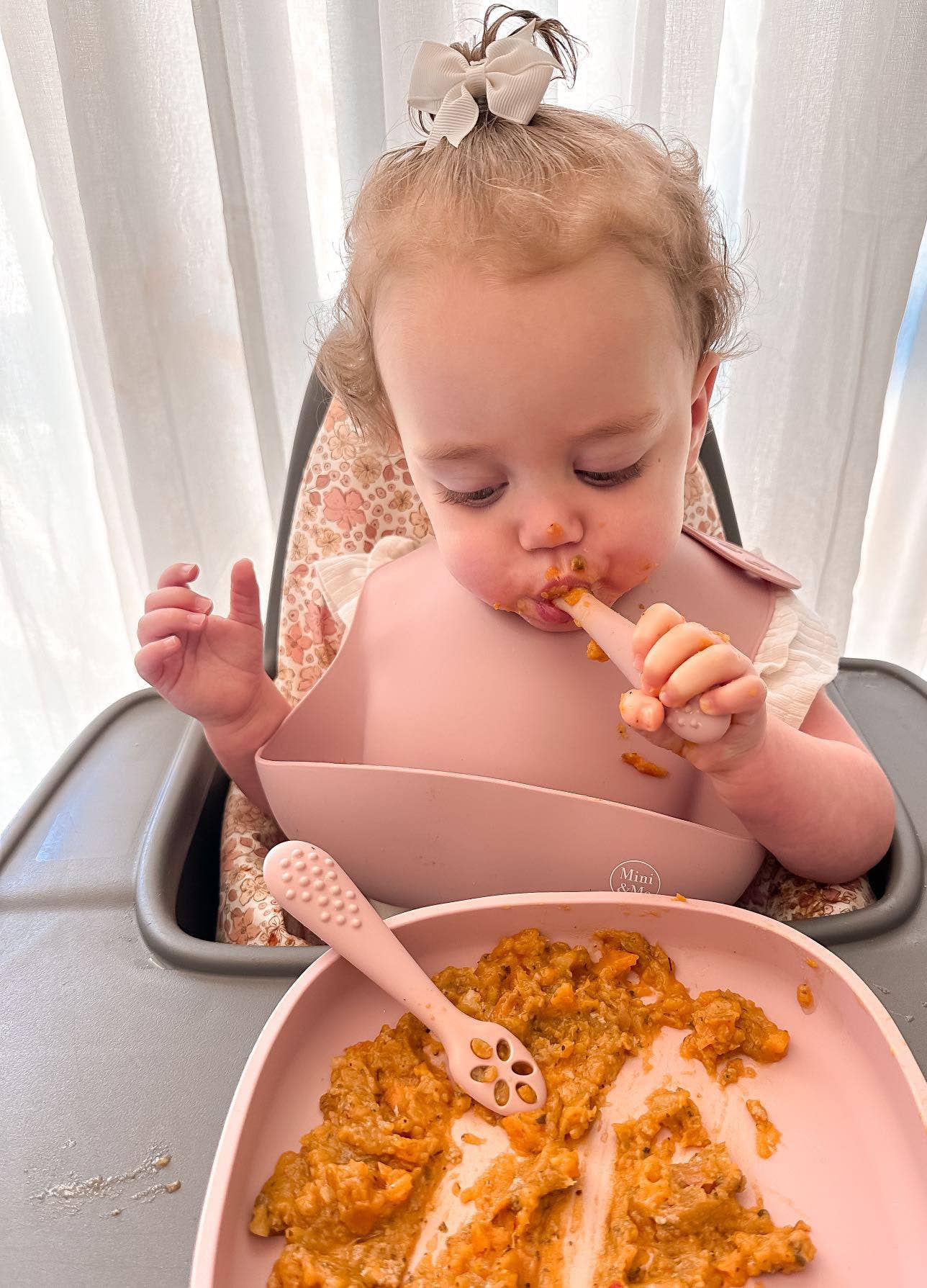 Cuddle Bug & Co - Vente Set de vaisselle – bébé - Ensemble de cuillères d'entraînement Mini & Me, bleu glacé5