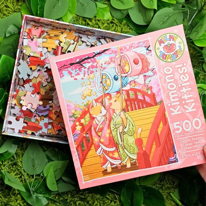 Kimono Kitties 500-delige Puzzel voor wholesale door Milky Tomato