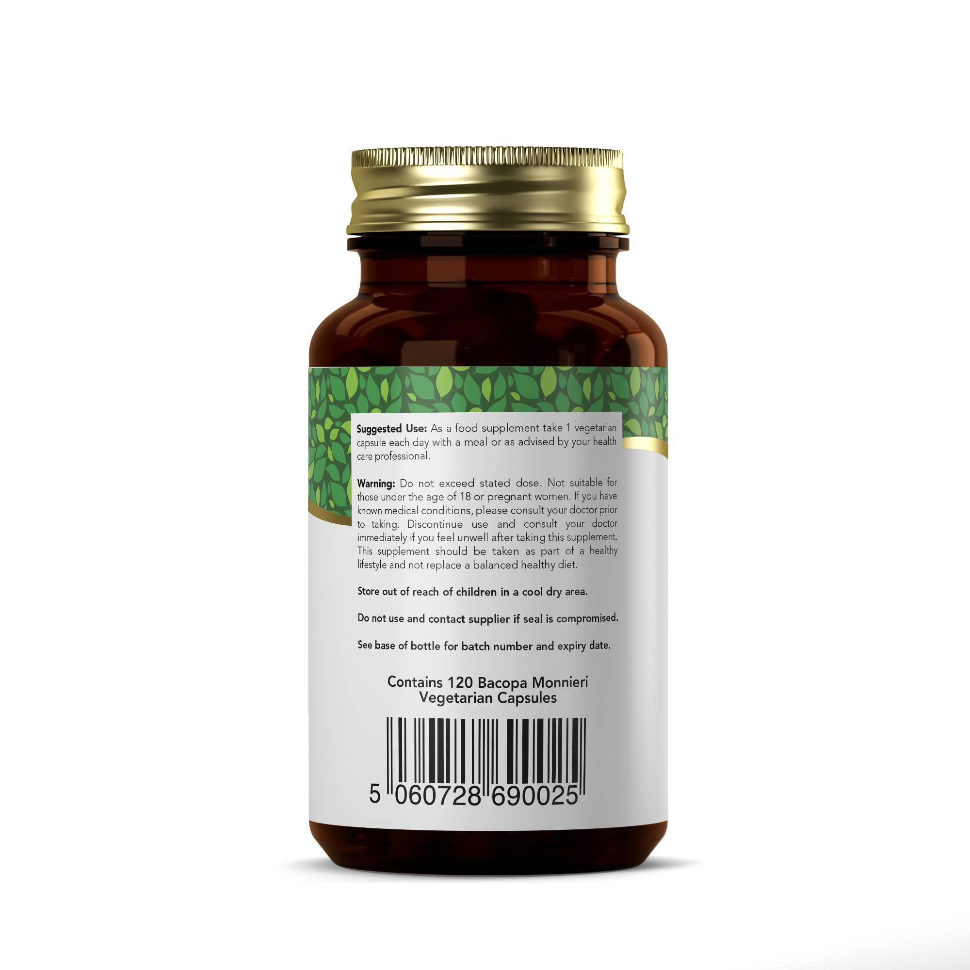 Focus Supplements – wholesale Oral supplement/vitamin – Bacopa Monnieri (500mg) 120 Capsules5