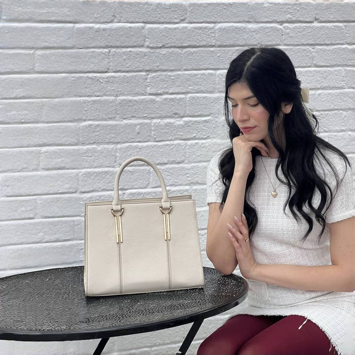 KAYLA+AVA - Wholesale Satchel - Women's - Jocelyn Structured Satchel with Gold Hardware