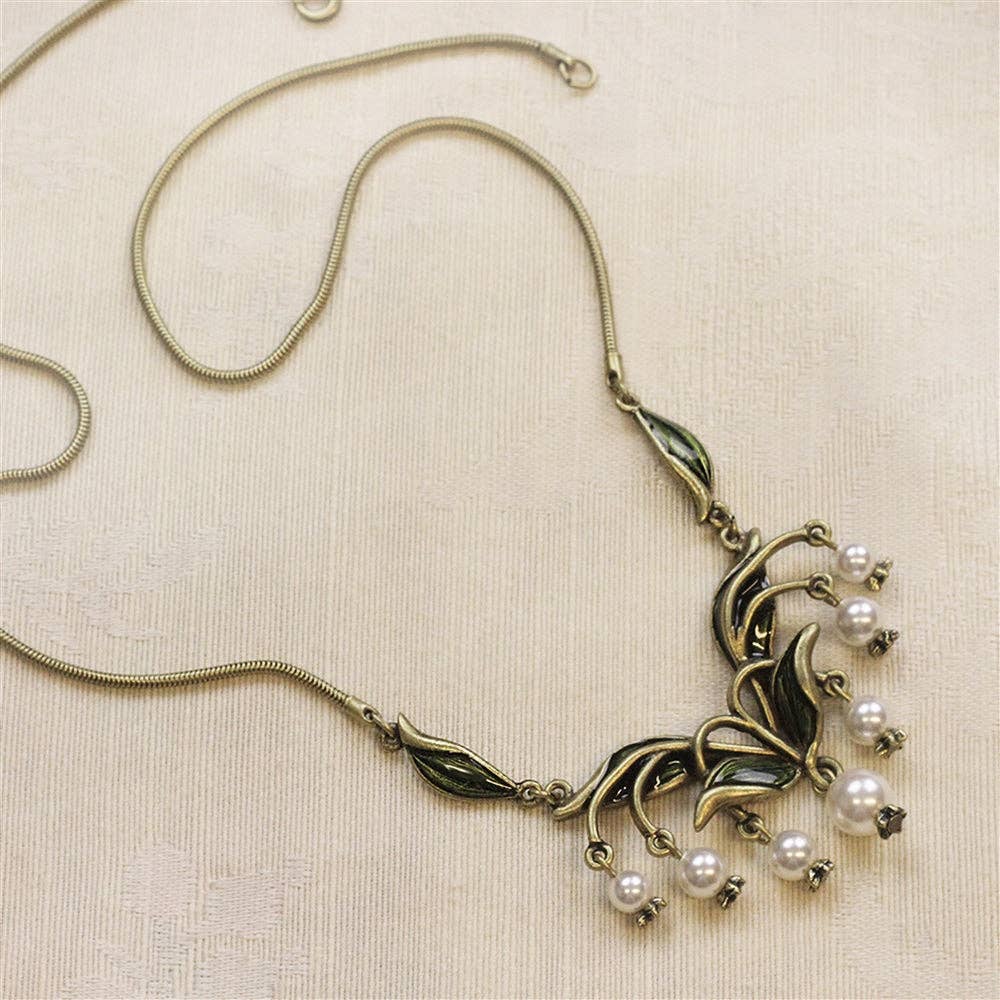 Sweet Romance Jewelry - Wholesale Pendant/Charm Necklace - Lily of the Valley Necklace N5852