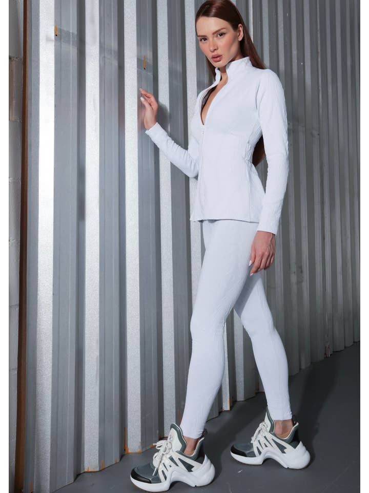 Vit Peplum Jacka Hera Vit för wholesale på Faire1