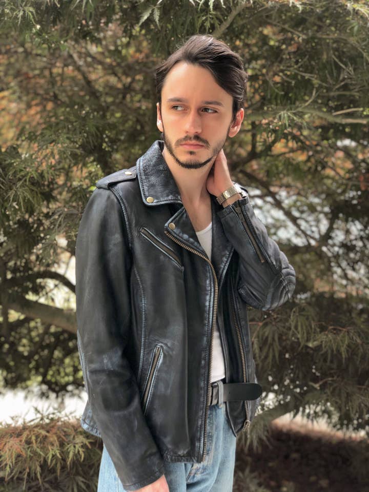 Frank Vintage Moto Jacka för wholesale av Charlie Leather