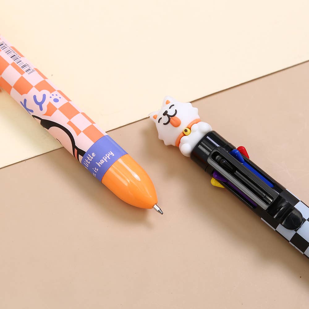 BCmini - Wholesale Pen - 23029 Dog 8-Color Retractable Ball Pen-244