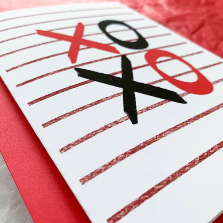 Stone Donut Design, LLC - Wholesale Valentine's Day Card - Bold XOXO Cute Valentine's Day Card by Stonedonut Design4