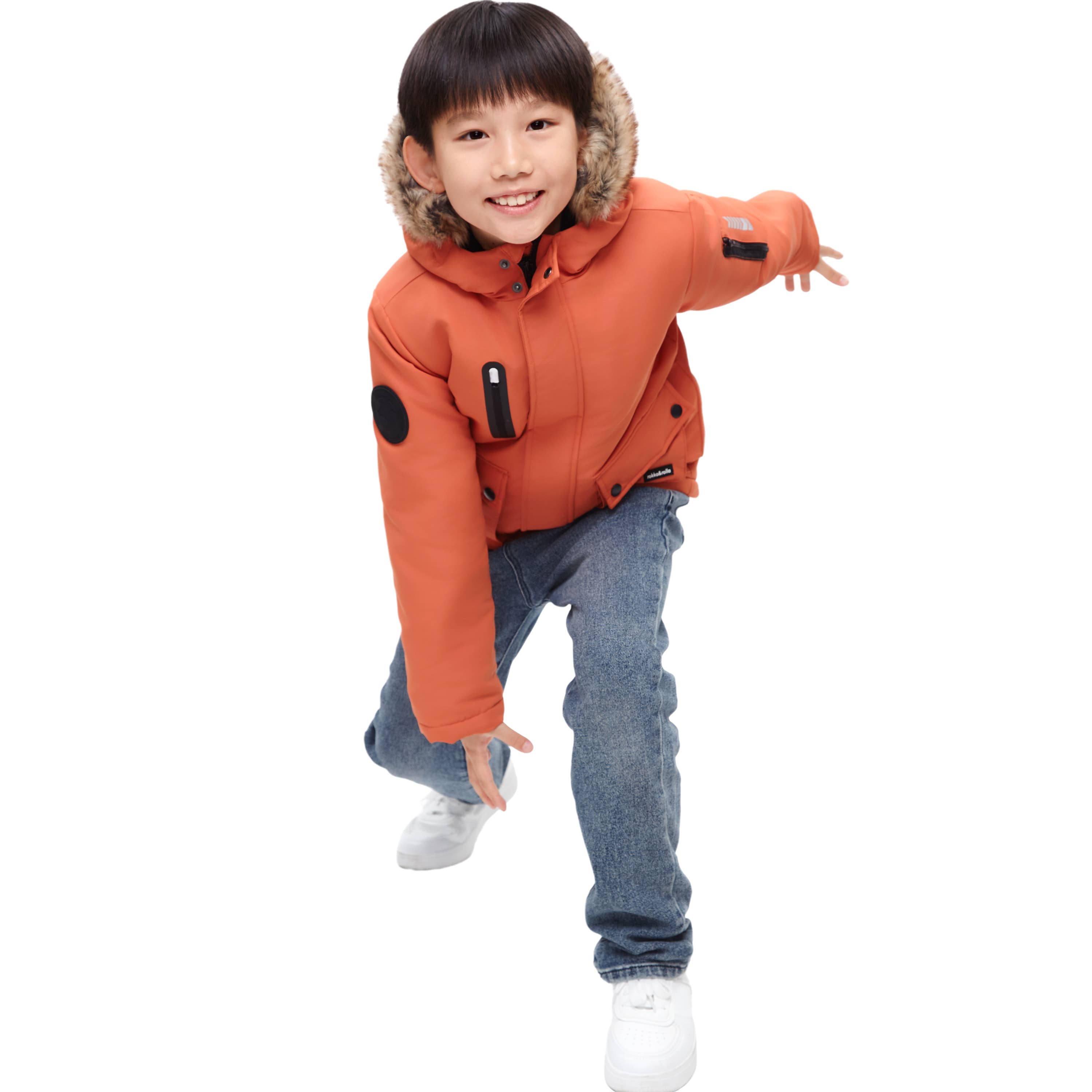 Rokka & Rolla - Wholesale Parka - Kids - Boys' Winter Coat with Faux Fur Hood Parka Jacket15