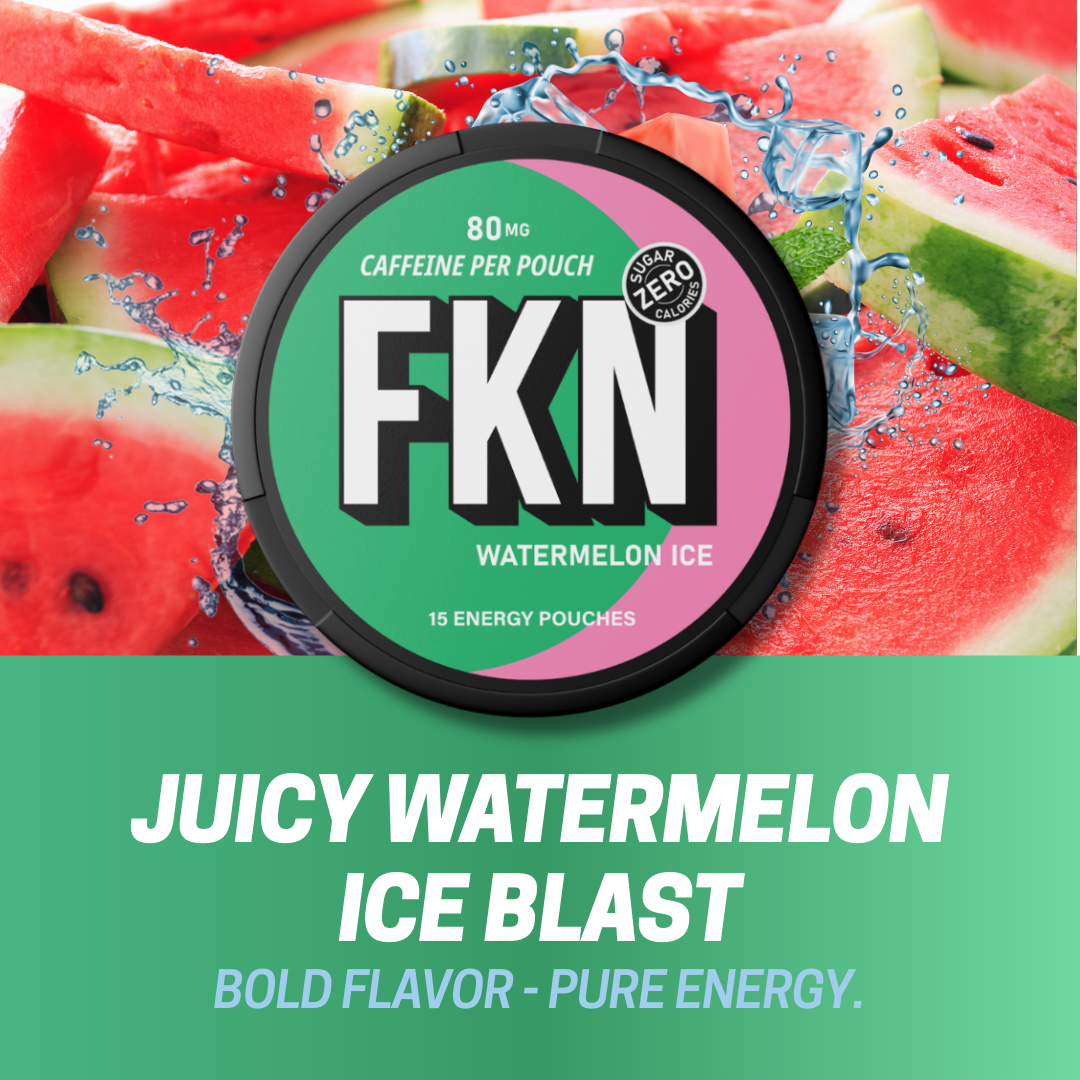 FKN Rich - Wholesale Powdered Health Drink - FKN Caffeine Pouches (Watermelon Ice) 80MG2
